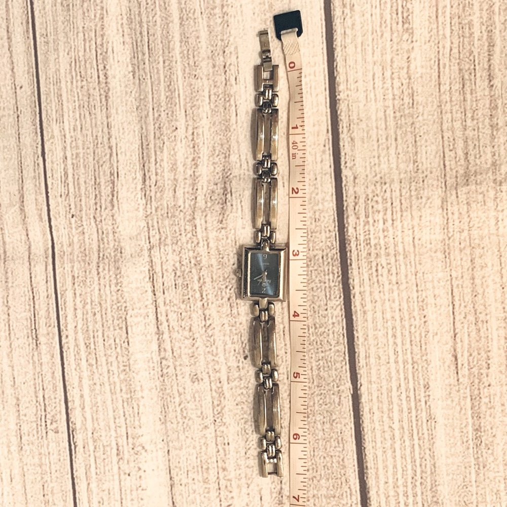 Premier Designs Silver Watch with Blue Face